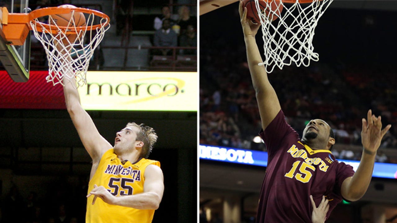 Gophers centers Elliott Eliason and Mo Walker always one-upping each other